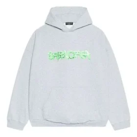 Hanorace cu glugă Slime, croială largă „Grey Green” 674986TLVF21203