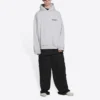 Hanorace cu glugă Turn, croială largă „Heather Grey Black” 674986TLVB41167