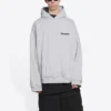 Hanorace cu glugă Turn, croială largă „Heather Grey Black” 674986TLVB41167