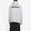Hanorace cu glugă Turn, croială largă „Heather Grey Black” 674986TLVB41167