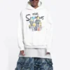 Hanorace din bumbac Balenciaga x THE SIMPSONS, croială largă „Alb” 675003TLVG89016