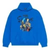 Hanorace din bumbac Balenciaga x THE SIMPSONS, croială largă „Albastru” 674986TLVG84210