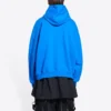 Hanorace din bumbac Balenciaga x THE SIMPSONS, croială largă „Albastru” 674986TLVG84210