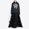 Hanorace din bumbac Balenciaga x THE SIMPSONS, croială largă, „Negru” 675003TLVG81000