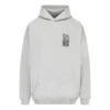 Hanorace din bumbac cu cod de bare „Grey” 651799TKVE68174