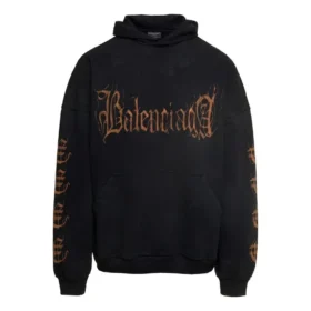 Hanorace din bumbac Heavy Metal „Washed Black” 739024-TOVD8-1055
