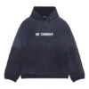 Hanorace fără glugă, croială largă „Navy Blue” 674986TLVG43967