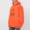 Hanorace „Hi My Name Is” „Portocaliu fluorescent/Negru” 651799TKVK57513