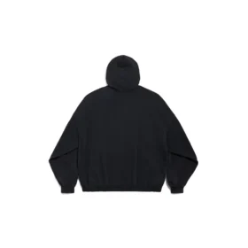 Hanorace I Love Paris Balenciaga, croială largă „Black Faded” 803265TRVM61041