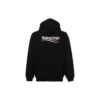 Hanorace oversized cu broderie pentru Political Campaign „Black White” 620947TKVI91070