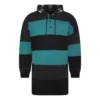Hanorace oversized cu dungi „Green Black” 556137TDV325567