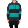 Hanorace oversized cu dungi „Green Black” 556137TDV325567