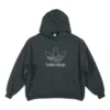 Hanorace oversized cu glugă Balenciaga x adidas Logo „Verde Alb” 712396TNVA93775