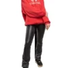 Hanorace oversized din bumbac cu logo BB „Roșu” 547765TCV316400