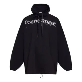 Hanorace oversized „Femme Fatale” „Negru” 482217TTK141000