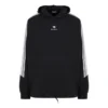 Hanorace sport cu mâneci cu dungi și glugă, croială oversized „Black White” 704023TMVG23869
