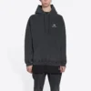 Hanorace Sporty B cu glugă, croială medie „Negru” 600583TLVA11070