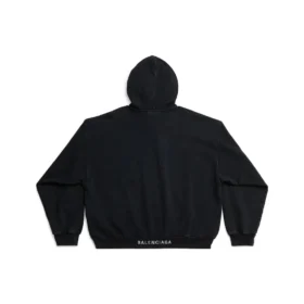 Hanorace SS23 I love Balenciaga „Black” 742603TOVH59034