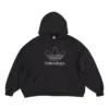 Hanorace supradimensionată Balenciaga x adidas Logo „Black White” 712396TNVA91070