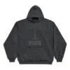 Hanorace „The Capital Of Fashion” croială largă „Black Faded” 803265TRVN41048