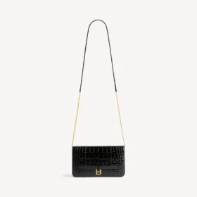 Husă de telefon pentru femei, model „Hourglass”, în culoarea neagră