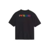 „I Love Techno” brodat, negru 556089TDV201000