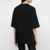 Imprimare cu guler rotund, negru 641532TJVK61070