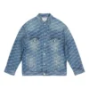 Jachetă BB Monogram cu croială largă „Albastru” 675208TMW374437