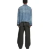 Jachetă BB Monogram cu croială largă „Albastru” 675208TMW374437