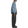 Jachetă BB Monogram cu croială largă „Albastru” 675208TMW374437
