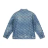Jachetă BB Monogram cu croială largă „Blue” 675208TMW370443