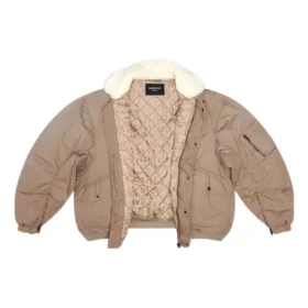 Jachetă bomber Unity din bumbac ripstop „Beige” 698837TLP039577