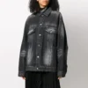 Jachetă casual cu mâneci lungi, cu logo SS21, culoare solidă, negru 620746TIW435720