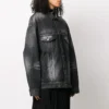 Jachetă casual cu mâneci lungi, cu logo SS21, culoare solidă, negru 620746TIW435720