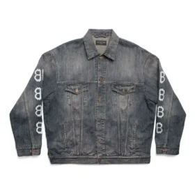 Jachetă Crypto Large Fit „Albastru deschis” 750983TNW654036