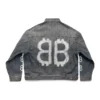 Jachetă Crypto Large Fit „Albastru deschis” 750983TNW654036
