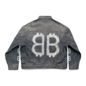 Jachetă Crypto Large Fit „Albastru deschis” 750983TNW654036