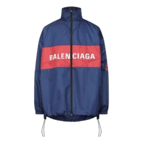 Jachetă cu fermoar și logo „Blue Red” 561466TYD338065