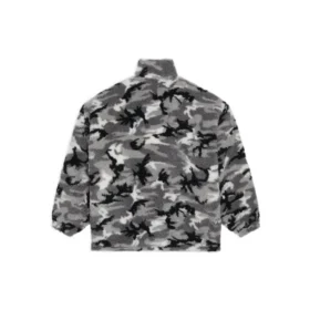 Jachetă cu fermoar în stil camuflaj „Grey” 681818TLQ121240