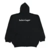 Jachetă cu glugă și mâneci lungi Balenciaga SS21 pentru bărbați, cu fermoar, negru 641659TIV551070