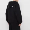 Jachetă cu glugă și mâneci lungi Balenciaga SS21 pentru bărbați, cu fermoar, negru 641659TIV551070