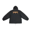 Jachetă cu glugă Metallica Windbreaker „Black Orange” 698831TMO101000