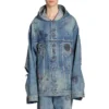 Jachetă cu glugă oversized „Blue” 719315TNW56-4268