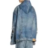 Jachetă cu glugă oversized „Blue” 719315TNW56-4268