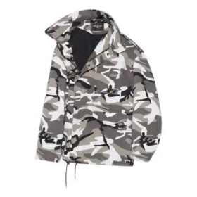 Jachetă cu umerii goi Balenciaga FW21 pentru bărbați, gri, 663004TKLD41240