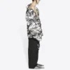 Jachetă cu umerii goi Balenciaga FW21 pentru bărbați, gri, 663004TKLD41240