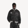 Jachetă de antrenor pentru bărbați Balenciaga | colaborare cu NBA, de culoare neagră