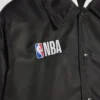 Jachetă de antrenor pentru bărbați Balenciaga | colaborare cu NBA, de culoare neagră