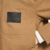 Jachetă de lucru scurtă pentru femei, de culoare bej