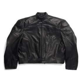 Jachetă de motociclist Oversized „Negru” 744983TOS141000